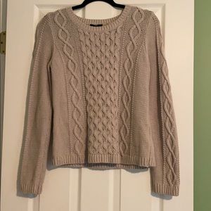 H&M Tan Cable Knit Sweater!
